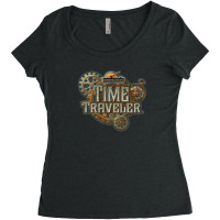 Time Traveler Silver Dollar City Women's Triblend Scoop T-shirt | Artistshot