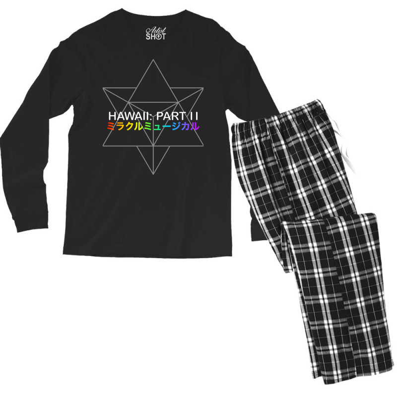 Miracle Musical Hawaii Part Ii (black)  T 70s Yellow Men's Long Sleeve Pajama Set by yazmiiciv0 | Artistshot