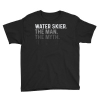 Mens Water Skier Skiing Man The Myth Legend Ski T Shirt Youth Tee | Artistshot