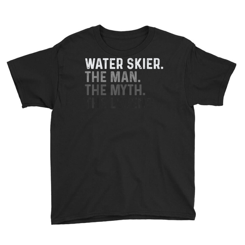 Mens Water Skier Skiing Man The Myth Legend Ski T Shirt Youth Tee by alicakarste3vs | Artistshot