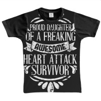 Heart Attack Survivor Heart Surgery Daughter Graphic Youth T-shirt | Artistshot