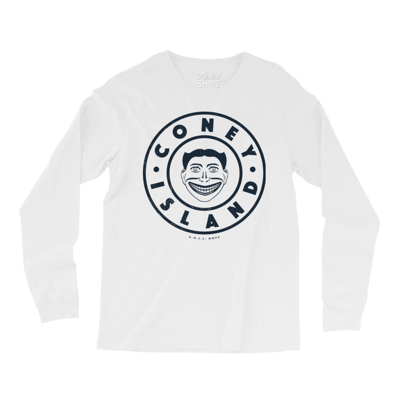 Coney Island New York Steeplechase Face Circle Long Sleeve Shirts by aikhangawade | Artistshot