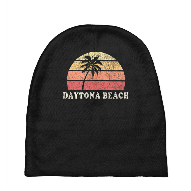 Daytona Beach Fl Vintage 70s Retro Throwback Baby Beanies by michaelyounger19 | Artistshot