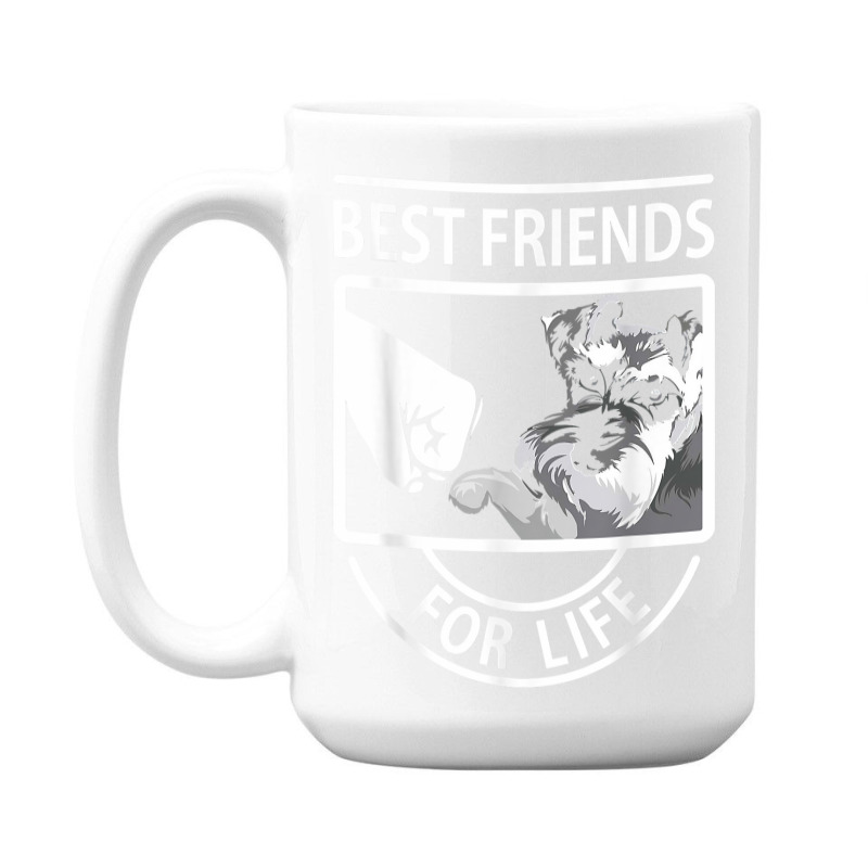 Schnauzer Best Friends For Life Tshirt 15 Oz Coffee Mug | Artistshot