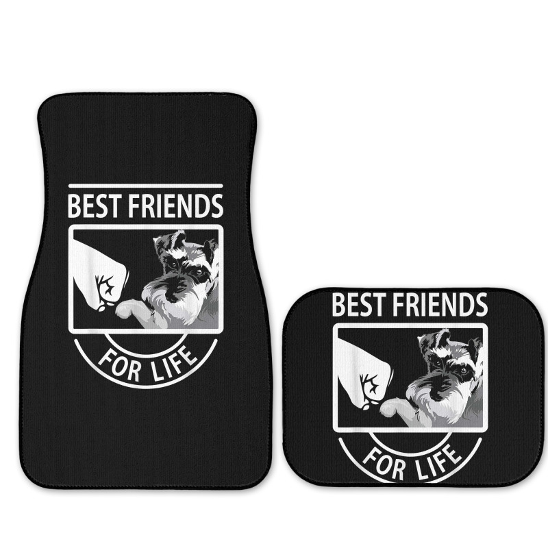 Schnauzer Best Friends For Life Tshirt Full Set Car Mats | Artistshot