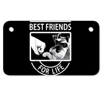 Schnauzer Best Friends For Life Tshirt Motorcycle License Plate | Artistshot