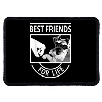 Schnauzer Best Friends For Life Tshirt Rectangle Patch | Artistshot