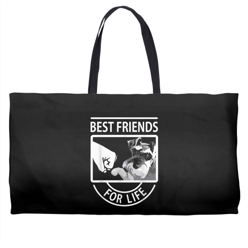 Schnauzer Best Friends For Life Tshirt Weekender Totes | Artistshot