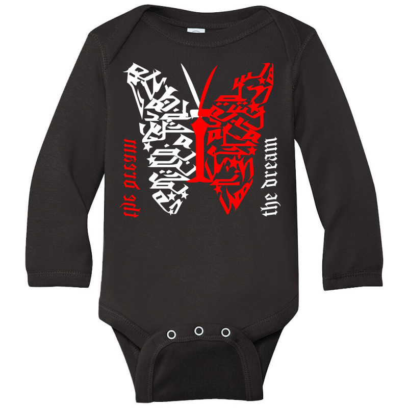 Butterfly Long Sleeve Baby Bodysuit by nowlam | Artistshot