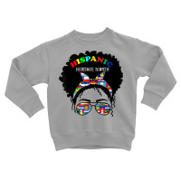 National Hispanic Heritage Month Latin Flags Messy Bun Latin T Shirt Toddler Sweatshirt | Artistshot