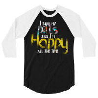 Happy Pills Classic Nostalgia 3/4 Sleeve Shirt | Artistshot