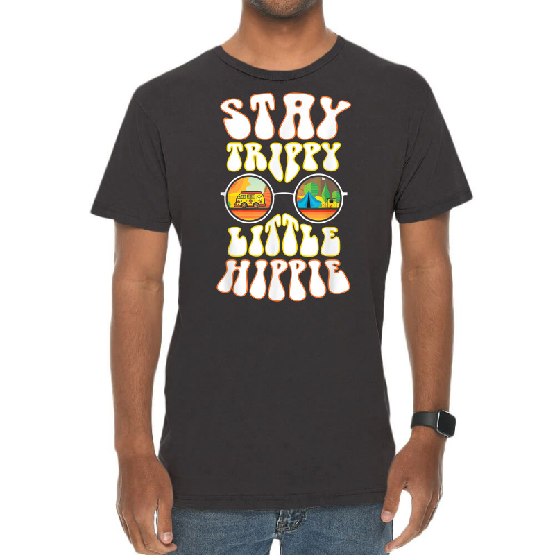 Stay Trippy Little Hippie Hippies Vintage Retro Hippy Gift T Shirt Vintage T-shirt | Artistshot