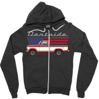 Dentside Castillo Red And Wimbledom White Zipper Hoodie | Artistshot