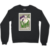 1961 Japan Iris Postage Stamp Poster Crewneck Sweatshirt | Artistshot