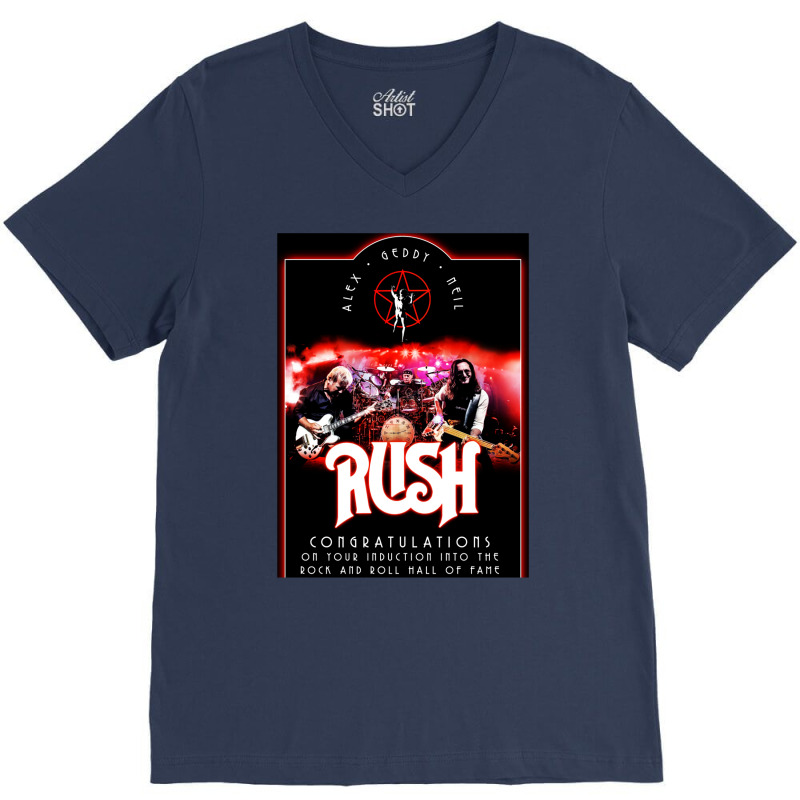 Rush Best Show Tour Covers Active  Travel V-Neck Tee by dylanaarobo | Artistshot