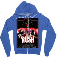 Rush Best Show Tour Covers Active  Travel Zipper Hoodie | Artistshot