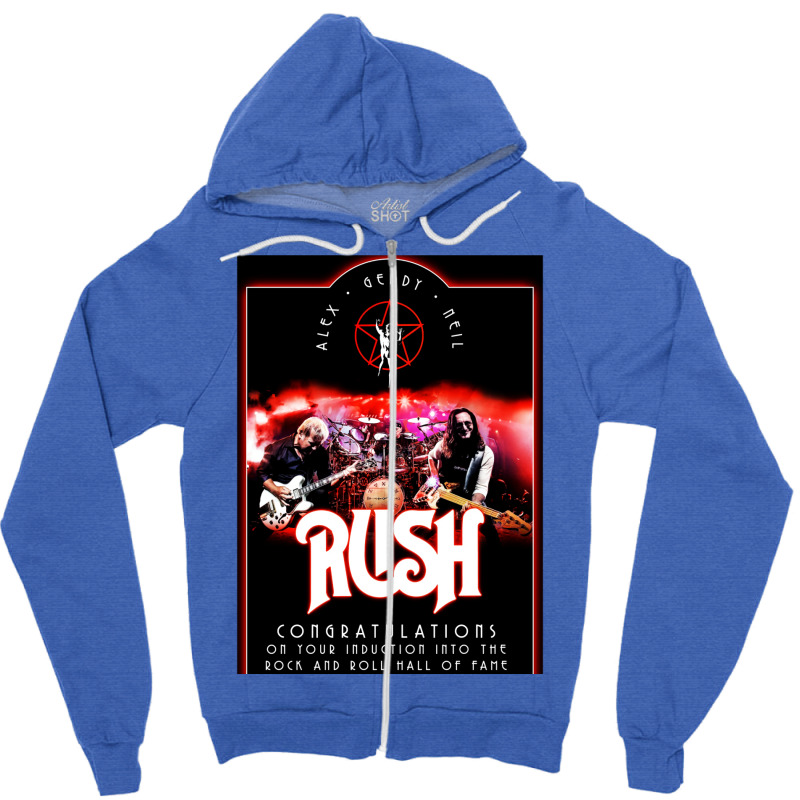 Rush Best Show Tour Covers Active  Travel Zipper Hoodie by dylanaarobo | Artistshot