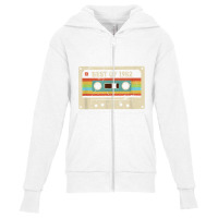 Best Of 1982 Vintage 40 Year Old Men Women 40th Birthday Youth Zipper Hoodie | Artistshot