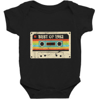 Best Of 1982 Vintage 40 Year Old Men Women 40th Birthday Baby Bodysuit | Artistshot