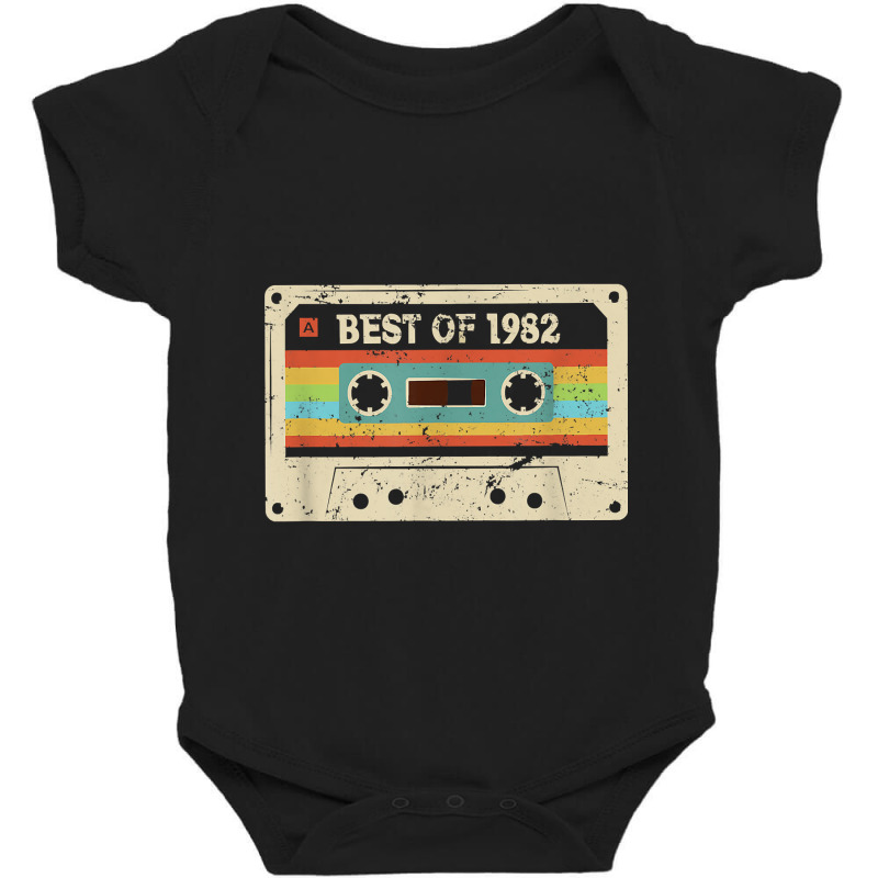 Best Of 1982 Vintage 40 Year Old Men Women 40th Birthday Baby Bodysuit by PeterArtist | Artistshot