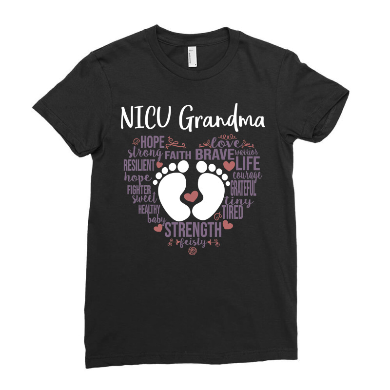 Nicu Grandma Preemie Or Nicu Grandma Ladies Fitted T-Shirt by Davidartist | Artistshot