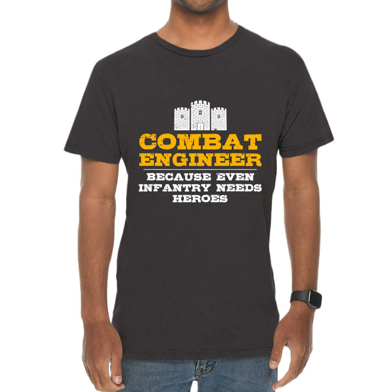 Combat Engineer  Engineer Gifts  Army Engineering Vintage T-Shirt by Aliceartist | Artistshot