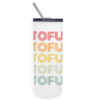 Tofu Foodie Vegetarian Retro Style World Vegan Day Tank Top Skinny Tumbler | Artistshot