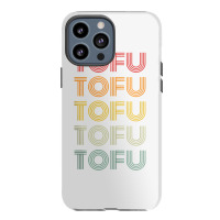 Tofu Foodie Vegetarian Retro Style World Vegan Day Tank Top Iphone 13 Pro Max Case | Artistshot