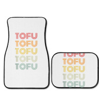 Tofu Foodie Vegetarian Retro Style World Vegan Day Tank Top Full Set Car Mats | Artistshot