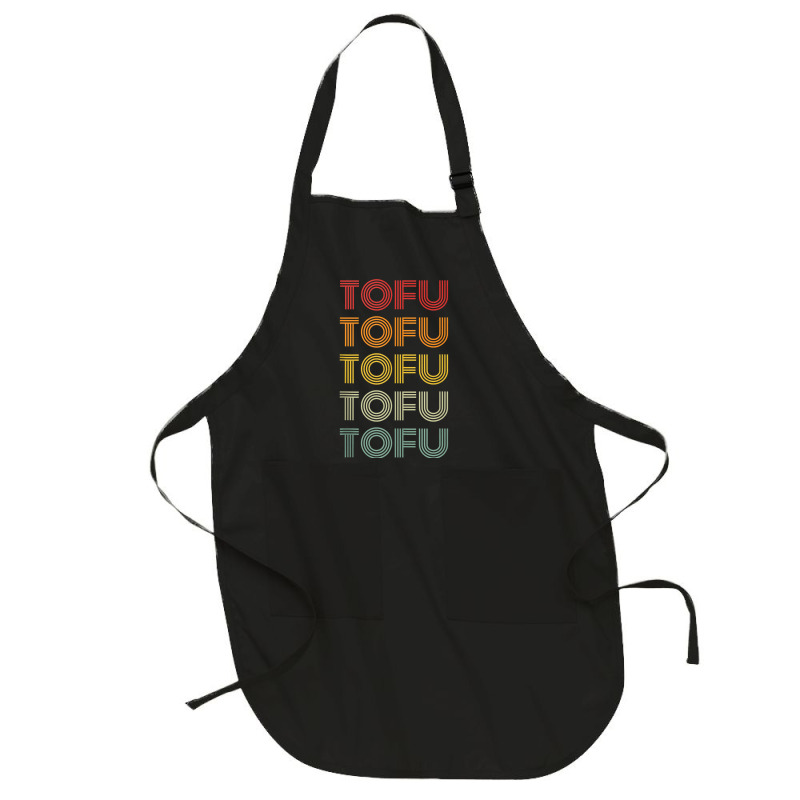 Tofu Foodie Vegetarian Retro Style World Vegan Day Tank Top Full-length Apron | Artistshot