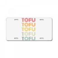 Tofu Foodie Vegetarian Retro Style World Vegan Day Tank Top License Plate | Artistshot