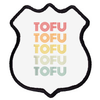 Tofu Foodie Vegetarian Retro Style World Vegan Day Tank Top Shield Patch | Artistshot