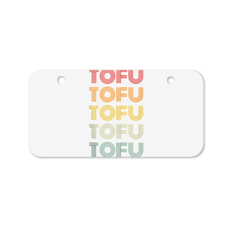 Tofu Foodie Vegetarian Retro Style World Vegan Day Tank Top Bicycle License Plate | Artistshot