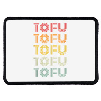 Tofu Foodie Vegetarian Retro Style World Vegan Day Tank Top Rectangle Patch | Artistshot