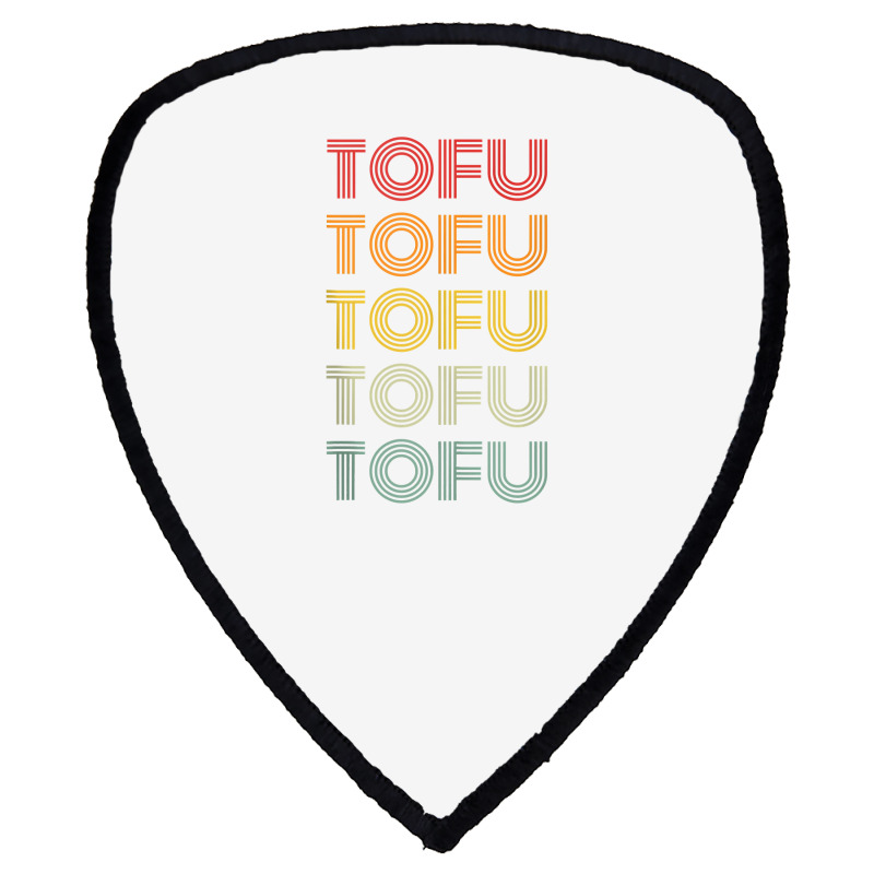 Tofu Foodie Vegetarian Retro Style World Vegan Day Tank Top Shield S Patch | Artistshot