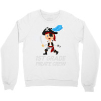 Funny Cute 1st Grade Pirate Halloween Crewneck Sweatshirt | Artistshot