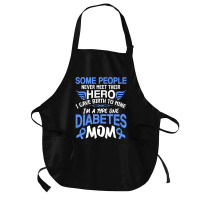 Type 1 Diabetes Mom Mother T1d Diabetic Awareness Women Pullover Hoodi Medium-length Apron | Artistshot