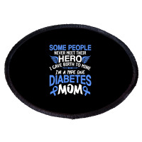 Type 1 Diabetes Mom Mother T1d Diabetic Awareness Women Pullover Hoodi Oval Patch | Artistshot