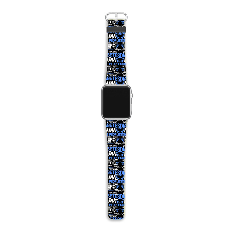 Type 1 Diabetes Mom Mother T1d Diabetic Awareness Women Pullover Hoodi Apple Watch Band | Artistshot