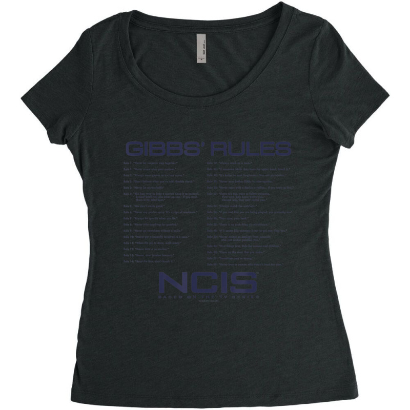 Ncis Gibbs Rules Women's Triblend Scoop T-shirt by rastyrocl | Artistshot