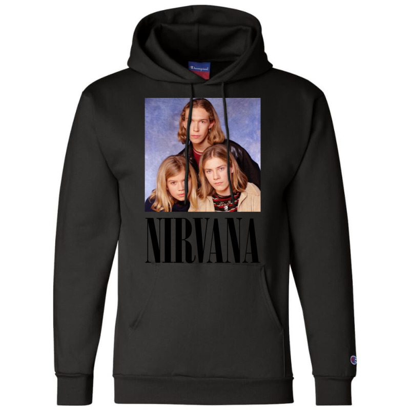 Mmmgrunge   Hanson Vs Grunge Serious Champion Hoodie | Artistshot