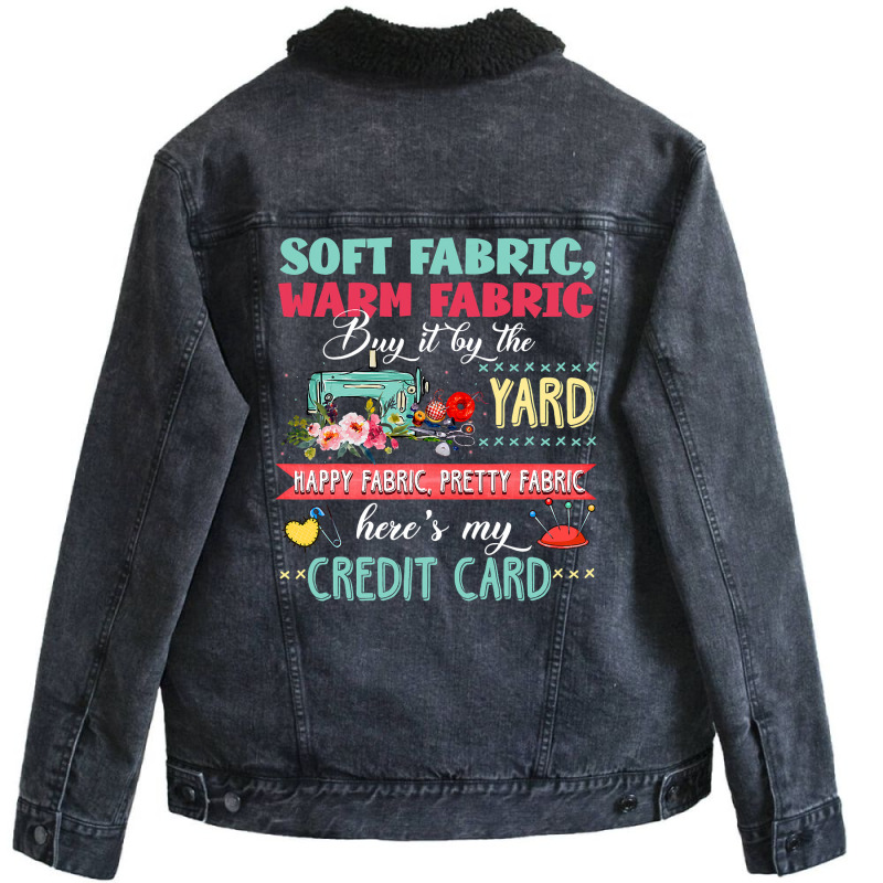 Soft Fabric Warm Fabric Buy It By The Yard Quilting Unisex Sherpa-lined Denim Jacket | Artistshot