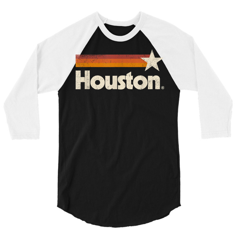 Vintage Houston Texas T Shirt Houston Strong Stripes T Shirt 3/4 Sleeve Shirt | Artistshot