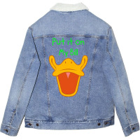 Funny Duck Pun Unisex Sherpa-lined Denim Jacket | Artistshot