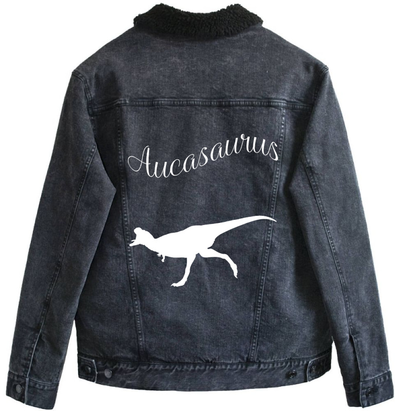 Aucasaurus Unisex Sherpa-lined Denim Jacket | Artistshot