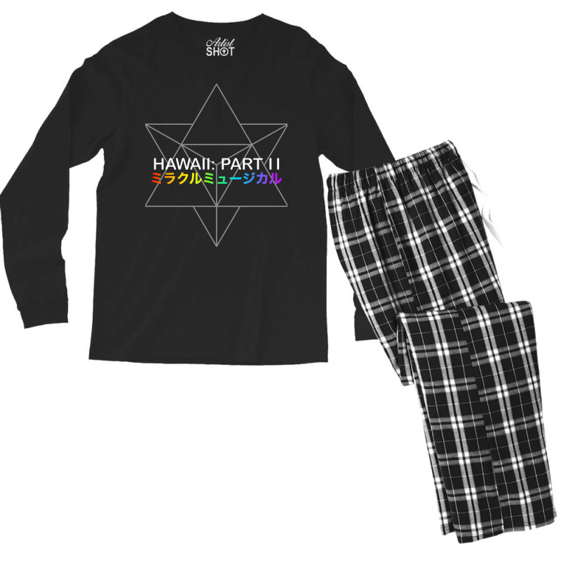 Miracle Musical Hawaii Part Ii (black)  T Aesthetic Men's Long Sleeve Pajama Set by tchofskitio | Artistshot