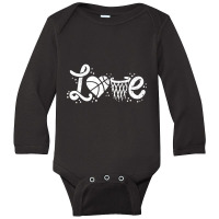 Basketball Player Court Ball Gift Long Sleeve Baby Bodysuit | Artistshot