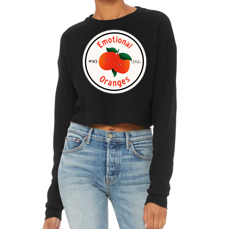 Emotional Oranges Classic 70s Cropped Sweater by rucekesosoam | Artistshot