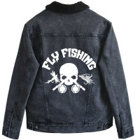 Fly Fishing-hlqkf Unisex Sherpa-lined Denim Jacket | Artistshot