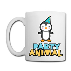 Party Animal Shirt Penguin Shirt Graphic Birthday T Shirt Coffee Mug Designed By Herscheldamek